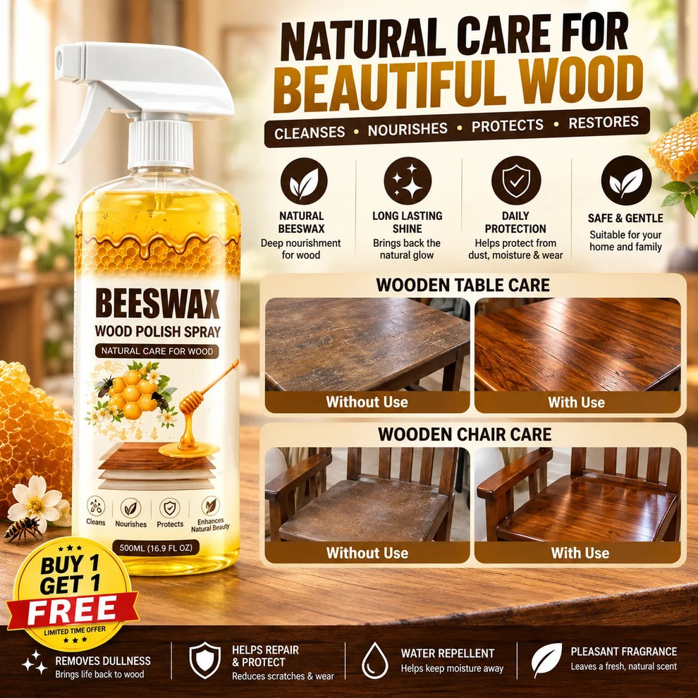 Bring back the natural shine of your wooden furniture