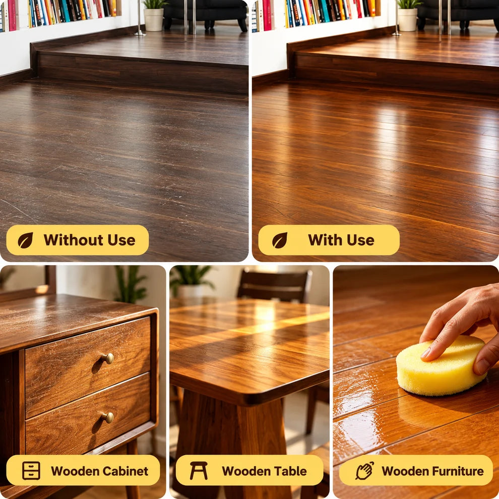Bring back the natural shine of your wooden furniture