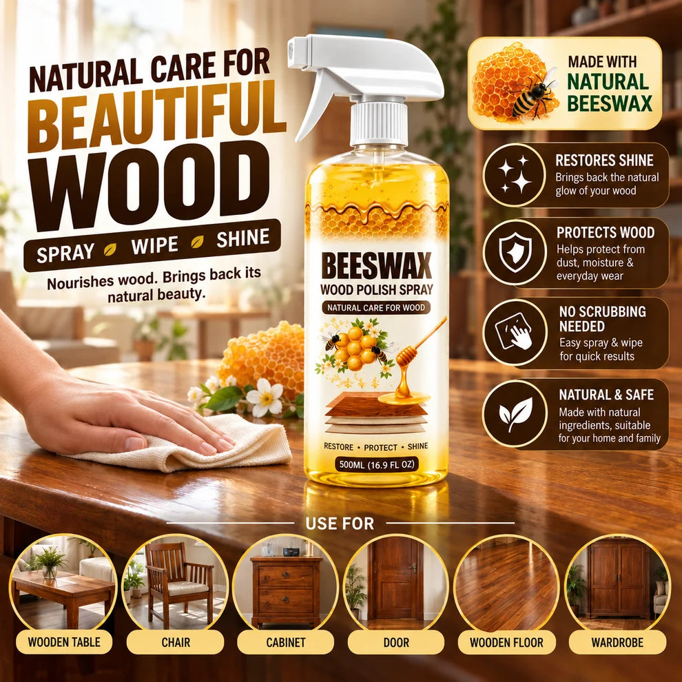 Bring back the natural shine of your wooden furniture